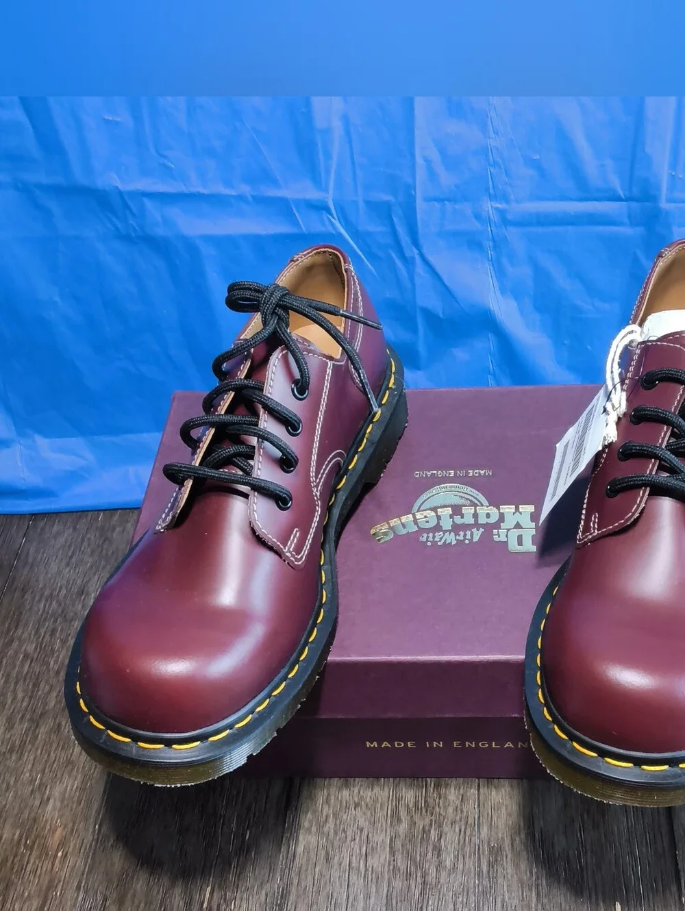 COMME des GARCONS HOMME DEUX x Dr. Martens Cherry Red Derby Shoes Mens 10 Wom 11